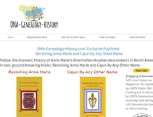 Tablet Screenshot of dna-genealogy-history.com